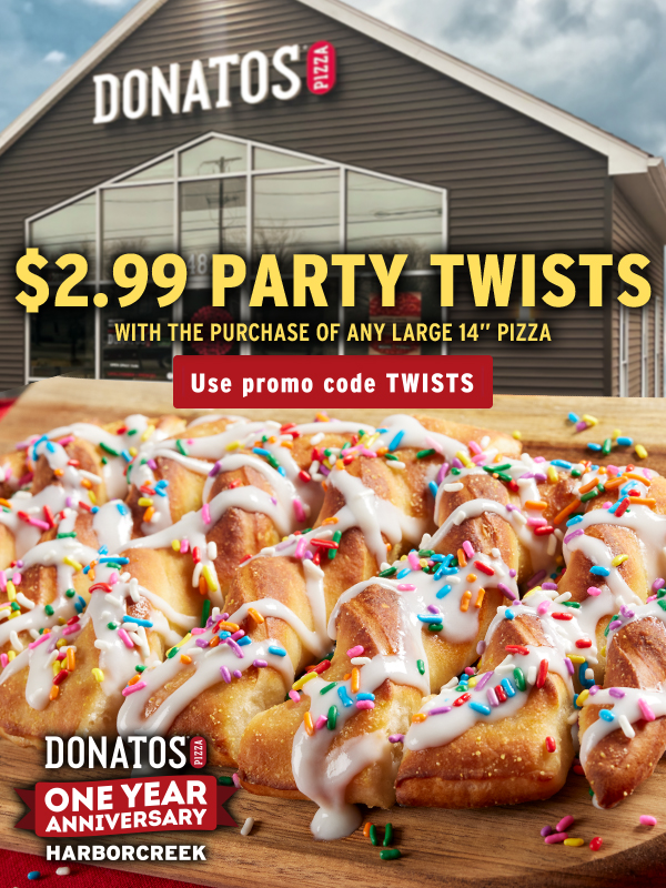 Celebrate our anniversary with a special deal! 🥳 - Donatos